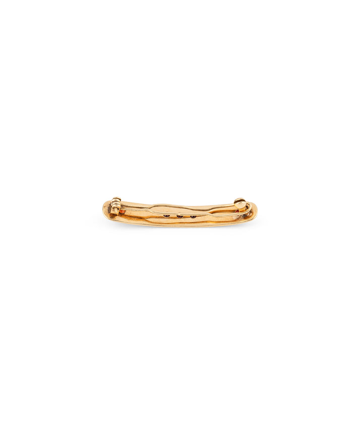 Barrette ancienne grenat "Ozan" dos