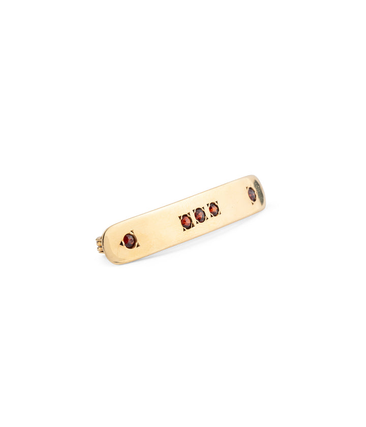 Caillou Paris - Barrette ancienne grenat "Ozan" droite