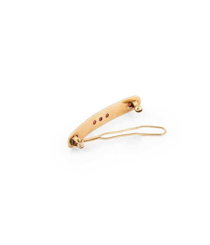 Caillou Paris - Barrette ancienne grenat "Ozan" ouverte