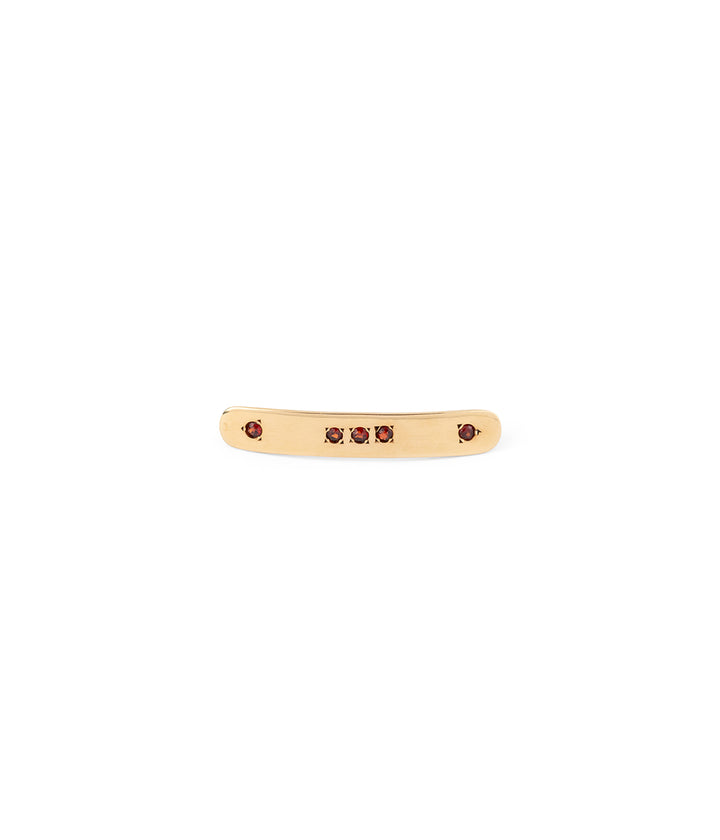 Barrette ancienne grenat "Ozan"