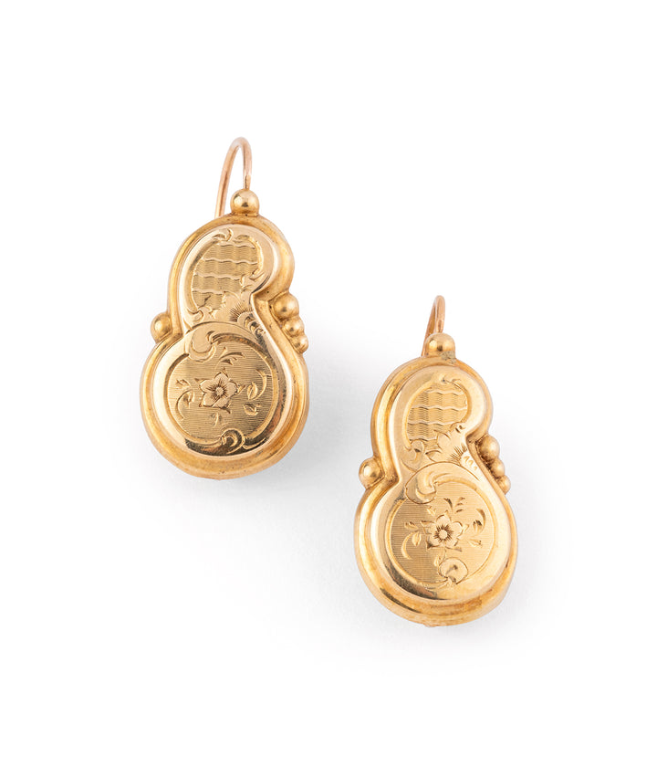 Caillou Paris - Boucles d'oreilles anciennes or "Saad" V2