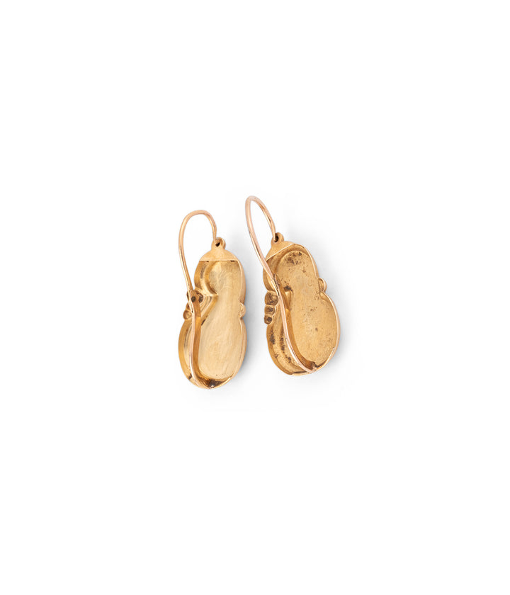 Caillou Paris - Boucles d'oreilles anciennes or "Saad" dos