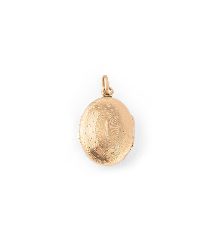 Pendentif porte-souvenir ancien or "Salia"