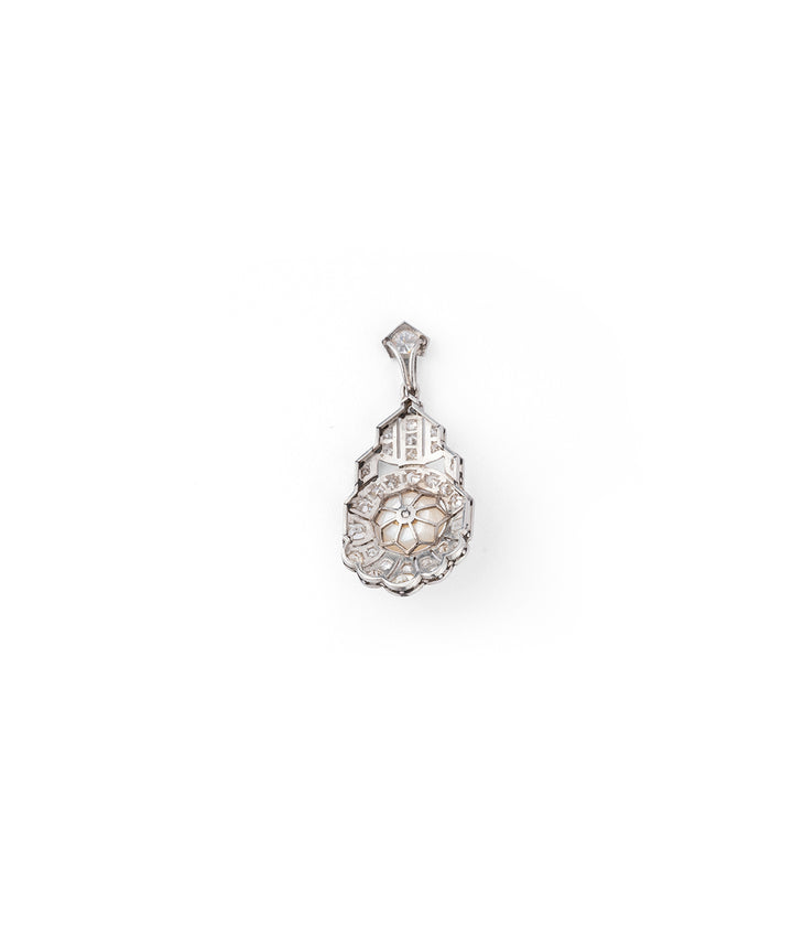 Pendentif ancien perle dos - Caillou Paris