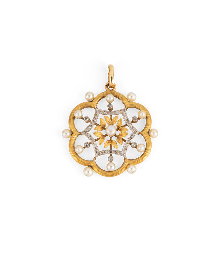 Caillou Paris - Pendentif ancien perles Peka