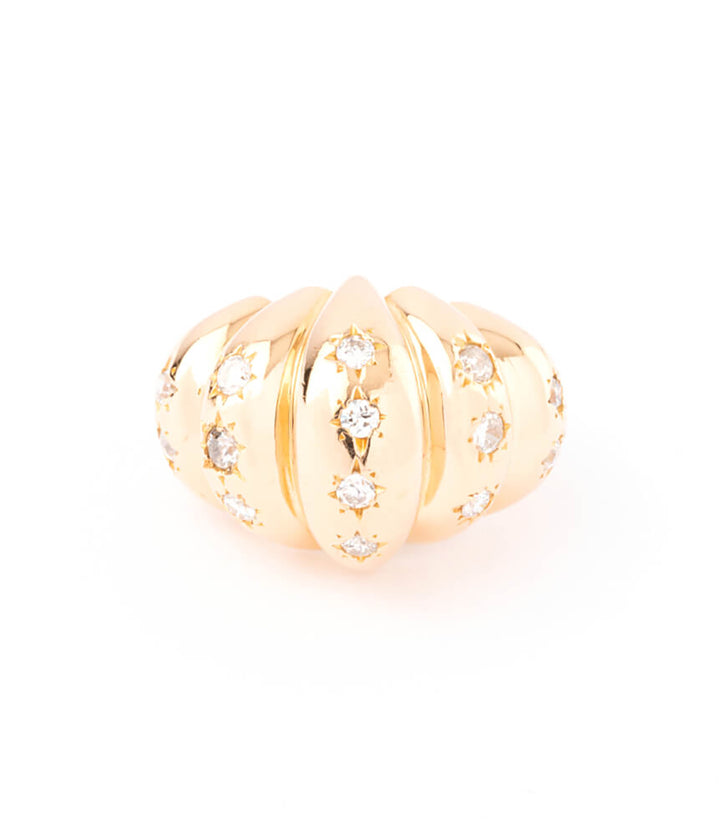 Bague ancienne diamants Brioche - Caillou Paris