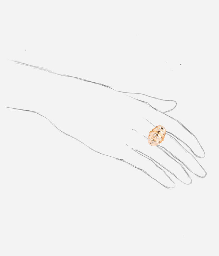 Bague ancienne diamants Brioche porter - Caillou Paris