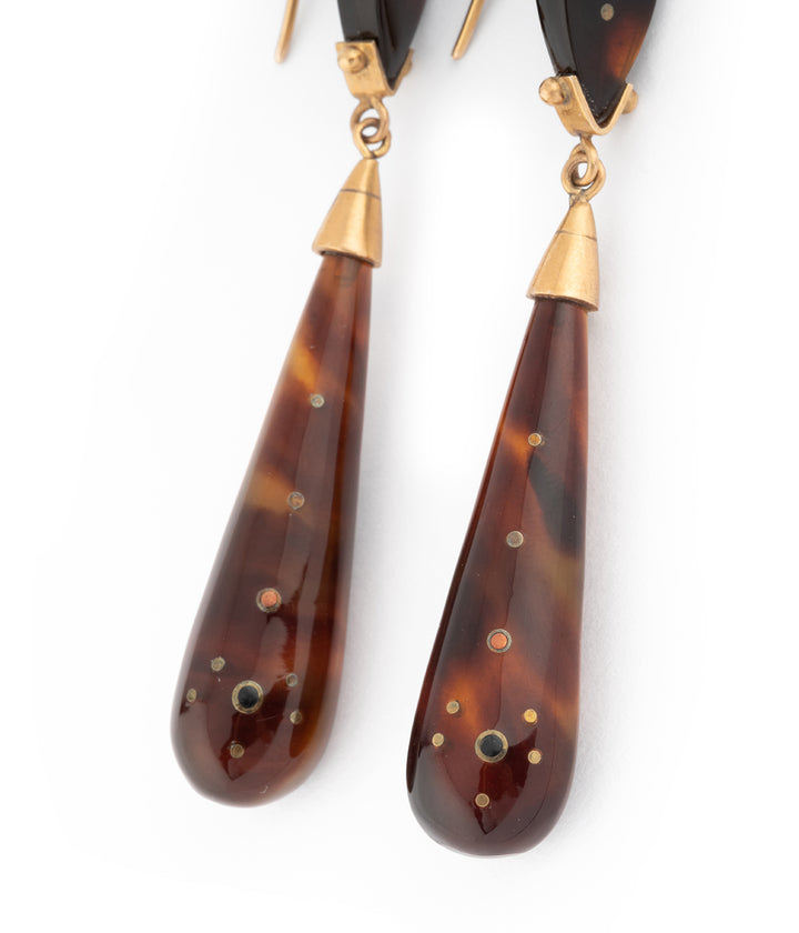 Pendants d'oreilles anciens "Donat"