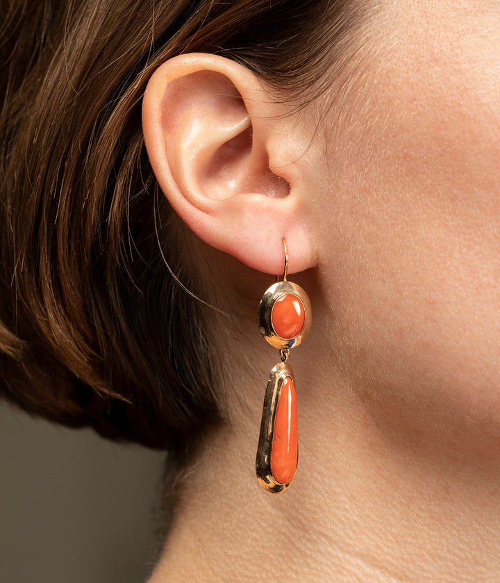 Caillou Paris Boucle Oreille Turquoise Et Diamants Eigra porter