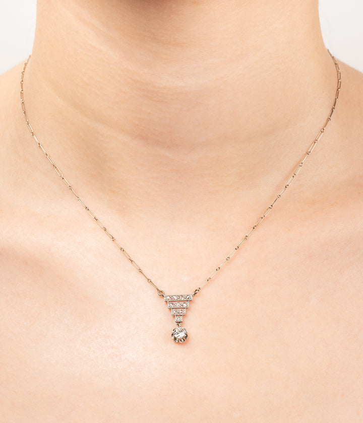 Collier Art déco en diamants "Ruedly" - Caillou Paris