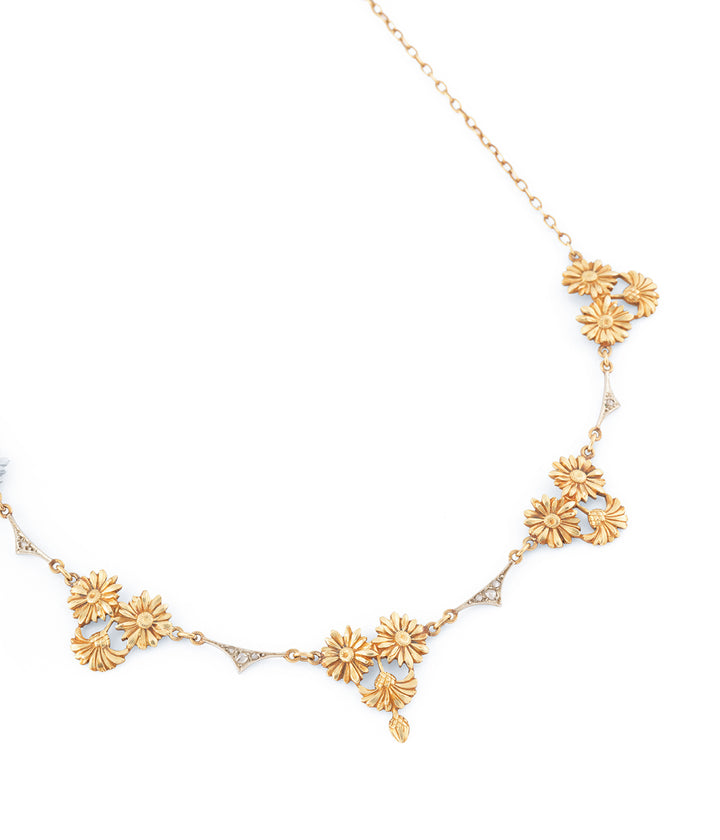 Collier Art nouveau or "Vehia" - Caillou Paris