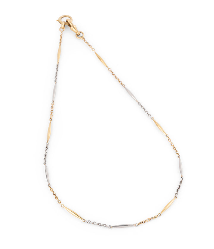 Collier chaîne de montre ancienne en or 18k "Marcy" - Caillou Paris