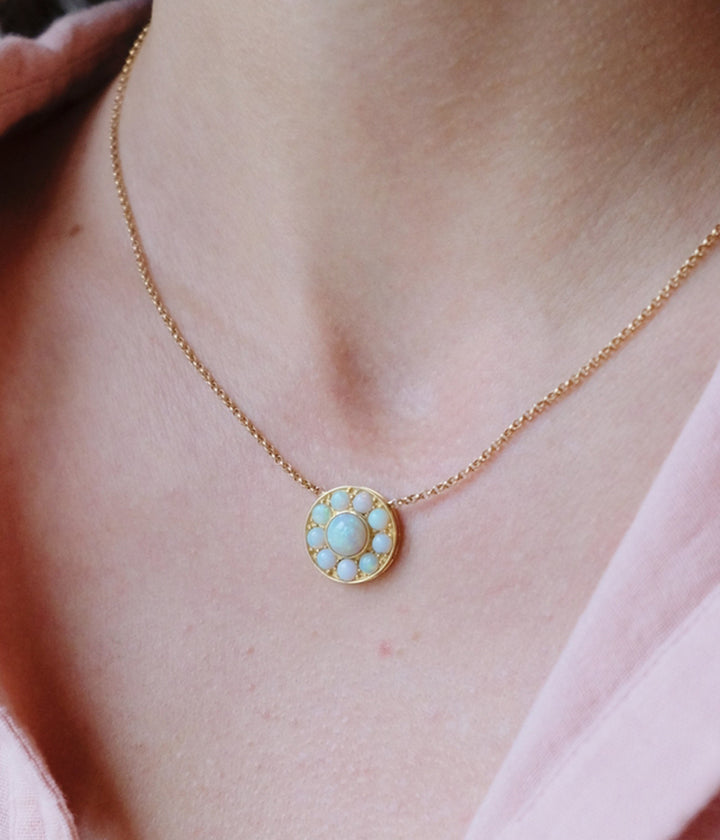 Collier vintage en or et opale "Hao"