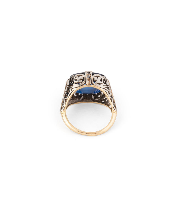 Edwardian engagement ring sapphire "Chandra" - Caillou Paris