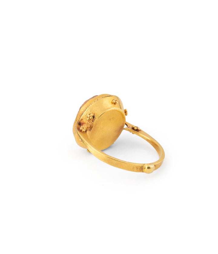 Edwardian ring intaglio cornelian Pegasus "Lubka" - Caillou Paris