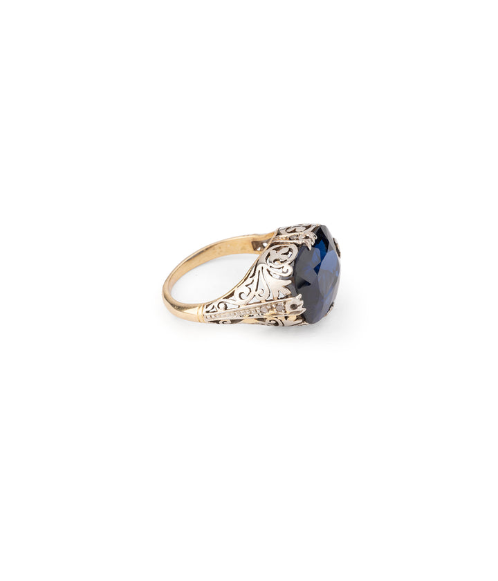 Edwardian ring sapphire "Chandra" - Caillou Paris