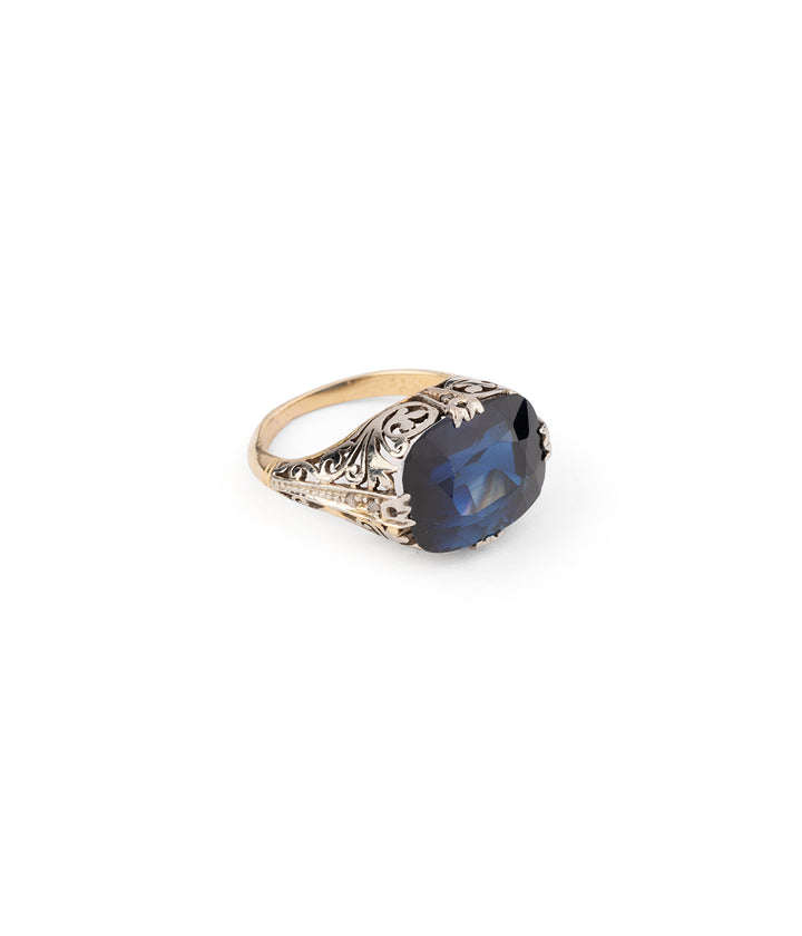 Edwardian sapphire ring "Chandra" - Caillou Paris