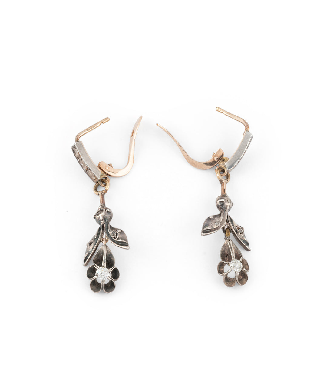 French Victorian diamond earrings Kaysa - Caillou Paris