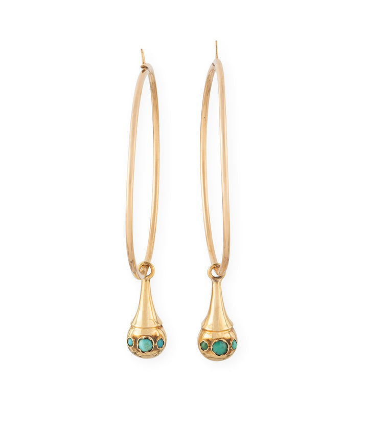 Gold-earrings-turuqoise-Daruka-Caillou-Paris