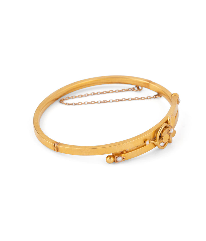 Late victorian gold bracelet "Jabur" - Caillou Paris
