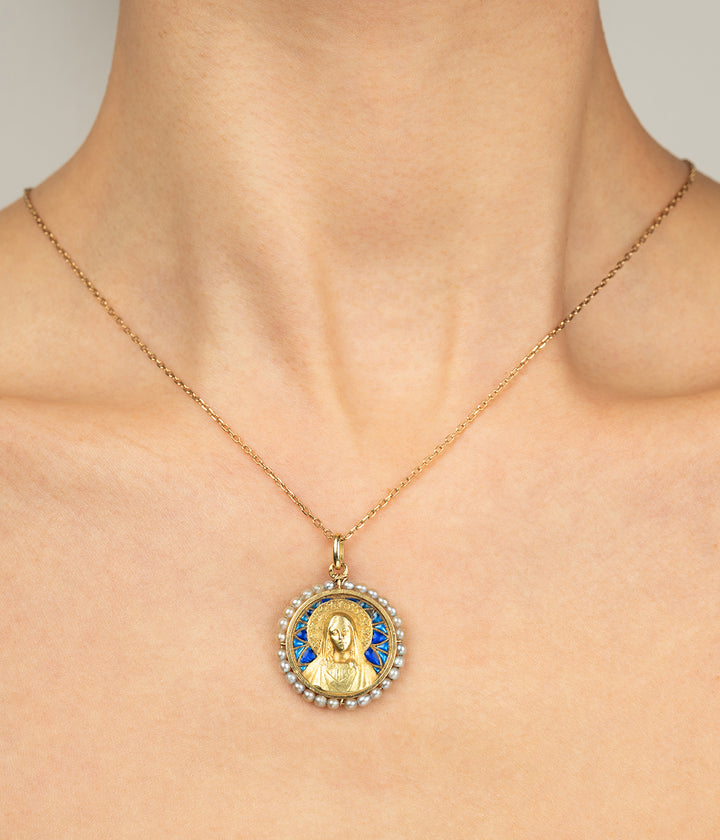 Médaille Art nouveau plique à jour Gaizka - Caillou Paris