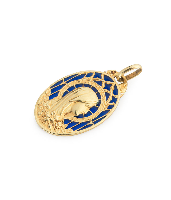 Medaille-religieuse-ancienne-or-Samar-Caillou-Paris
