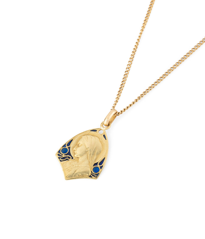 Medaille-religieuseancienne-email-Rani-Caillou-Paris