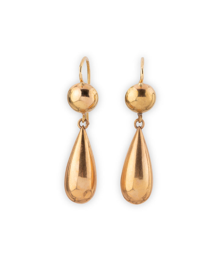 Pendants d'oreilles anciens en or "Ida" - Caillou Paris