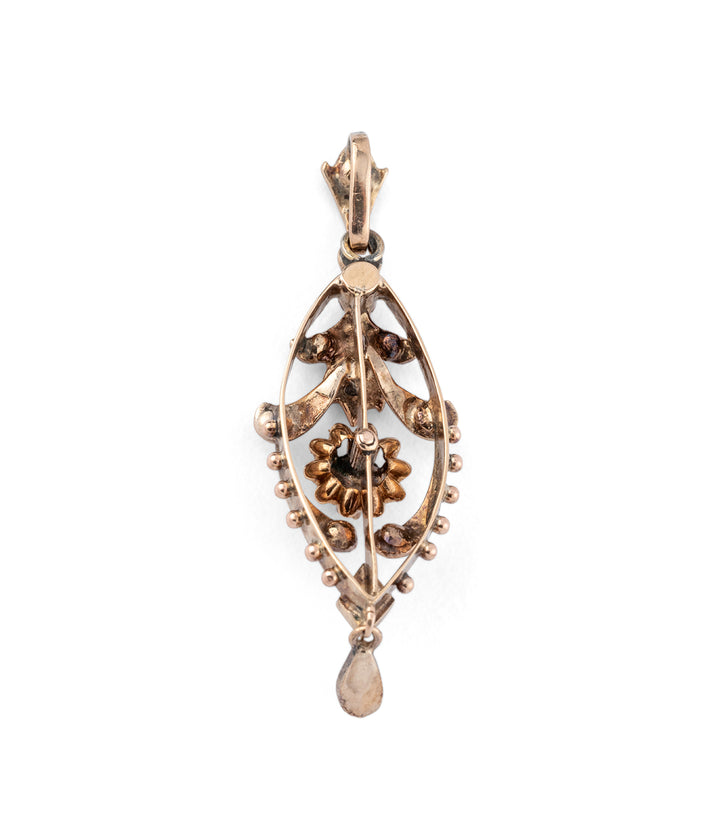 Pendentif ancien diamants "Baab" dos - Caillou Paris