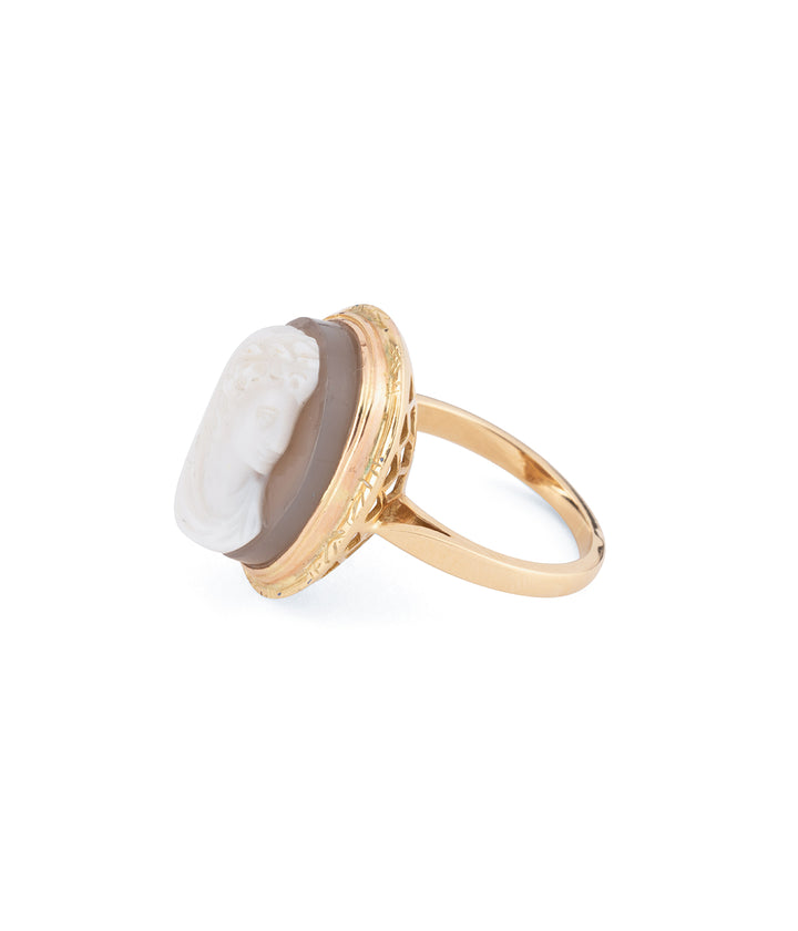 Victorian cameo ring 18k gold "Olia" - Caillou Paris