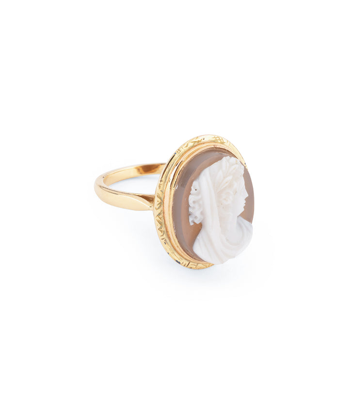 Victorian cameo ring agate "Olia" - Caillou Paris