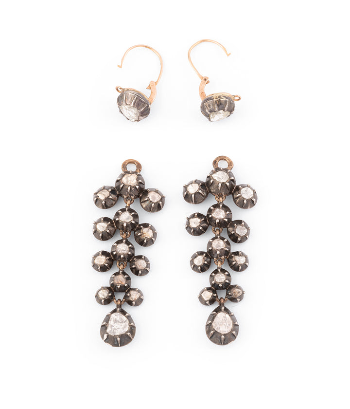 Victorian diamonds earrings "Ronny" - Caillou Paris