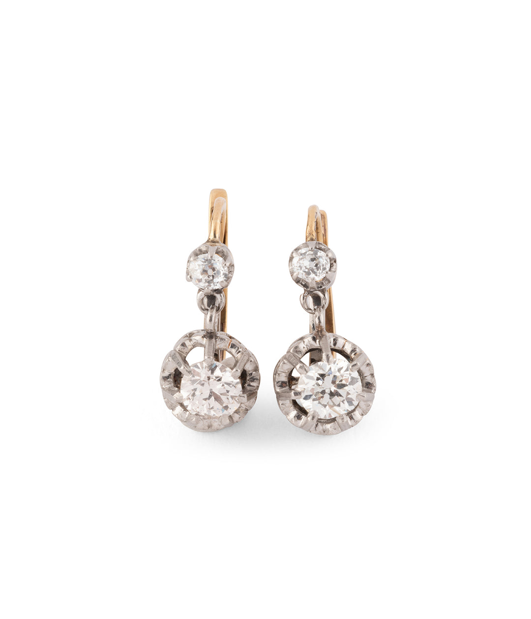Victorian diamonds earrings "Walt" - Caillou Paris