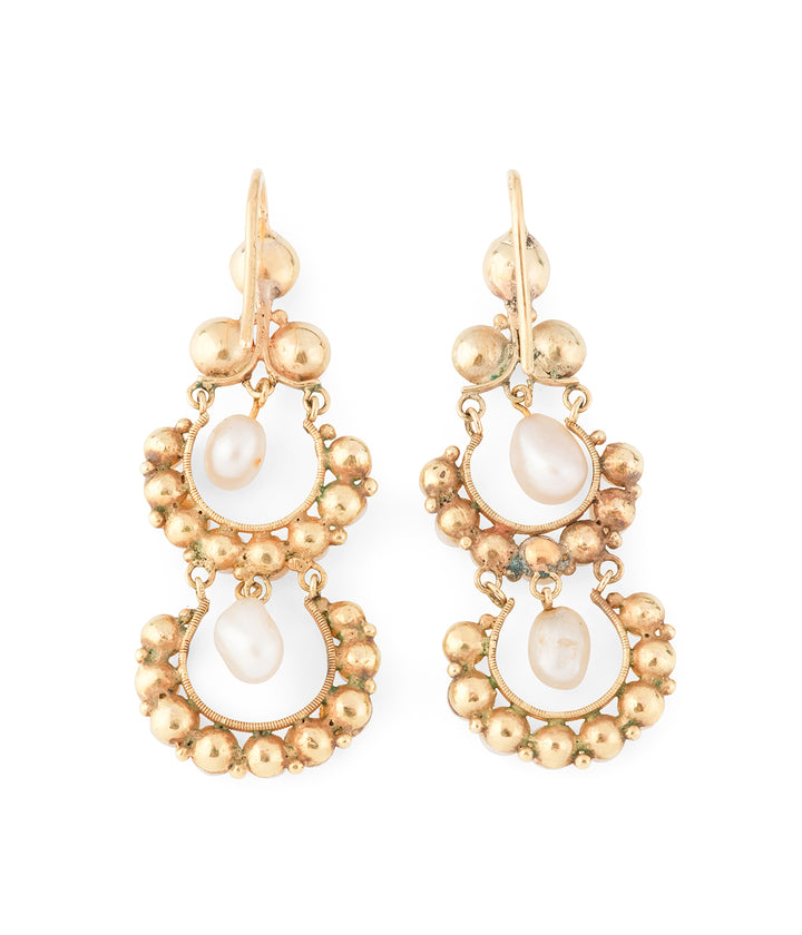 Victorian-earrings-14k-gold-pealrs-Heino-Caillou-Paris