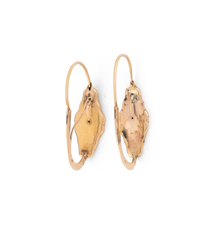 Victorian enamel gold earrings Amri - Caillou Paris
