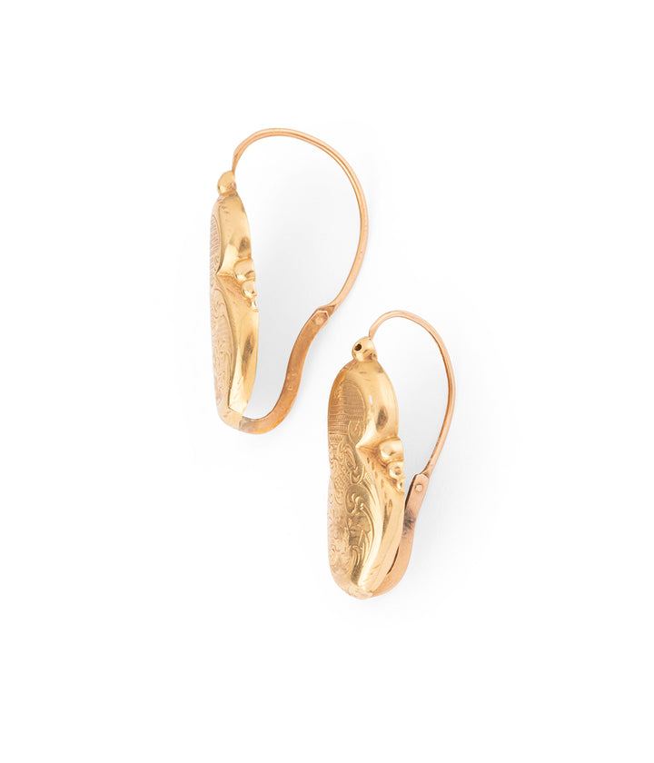 Victorian gold earrings "Nolla" - Caillou Paris