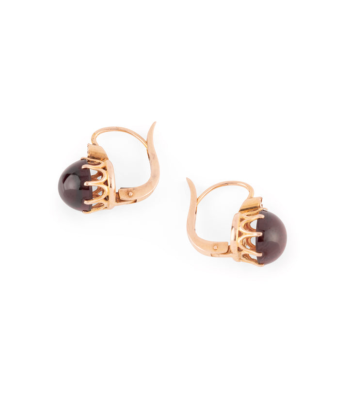 Antique-french-dormeuses-earrings-garnet-Roza-Caillou-Paris