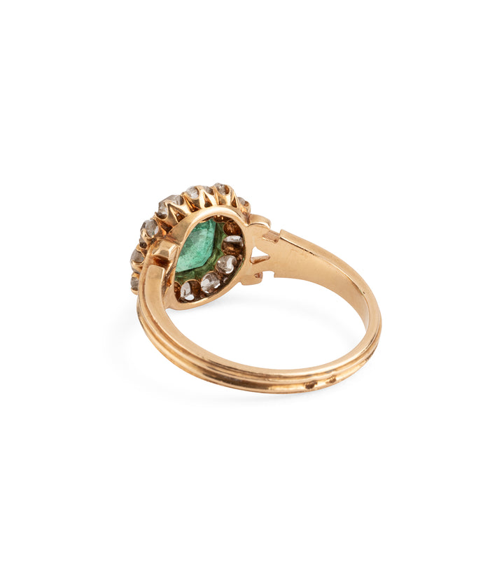 Victorian-gold-ring-diamonds-emerald-Bich-Caillou-Paris