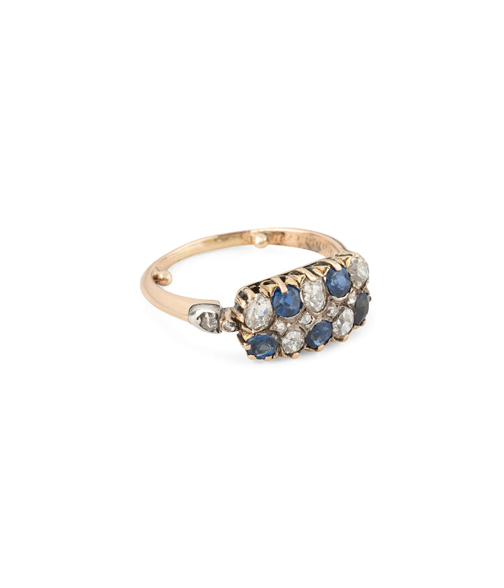 Victorian-gold-ring-diamonds-sapphires-Maunu-Caillou-Paris