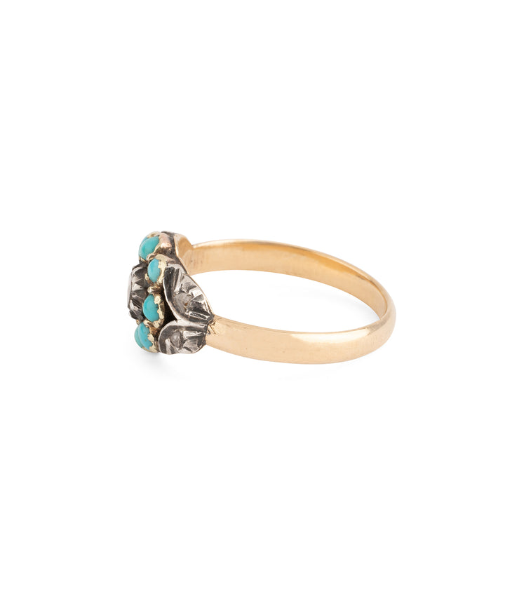 Bague ancienne en turquoise "Mattea"