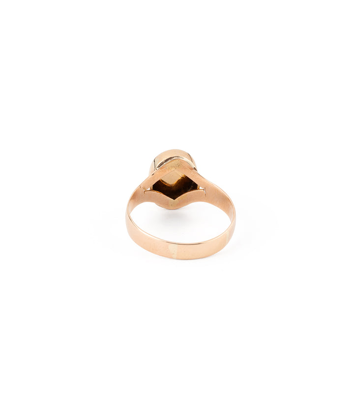 Victorian signet ring pink gold Kapila - Caillou Paris