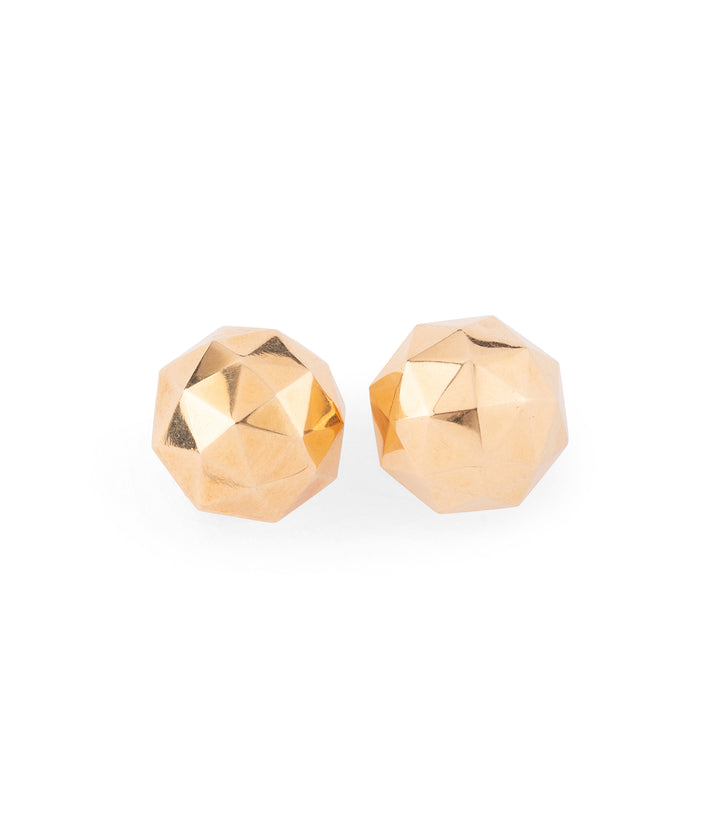 Vintage gold earrings "Wallie" - Caillou Paris