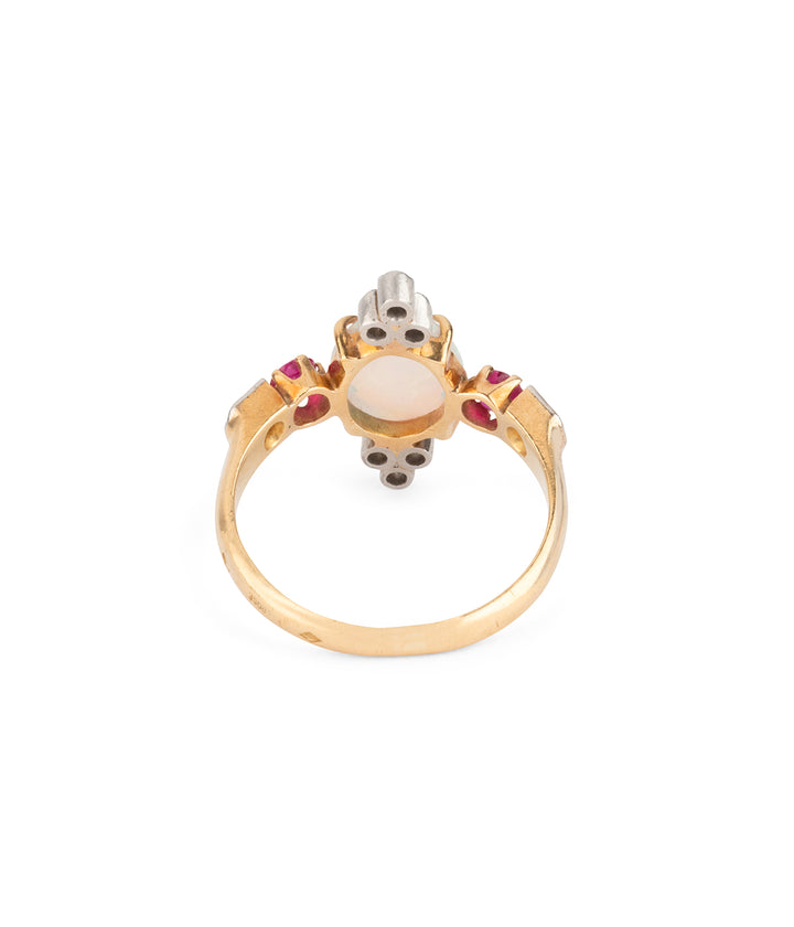 Vintage-gold-ring-rubies-opal-Rabi-Caillou-Paris