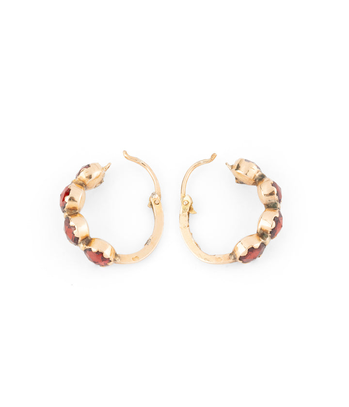 antique earrings grenat de Perpignan Jurrie - Caillou Paris