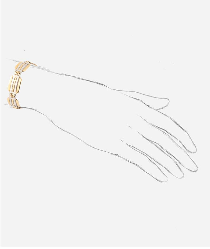 Bracelet ancien or "Ponni" porter