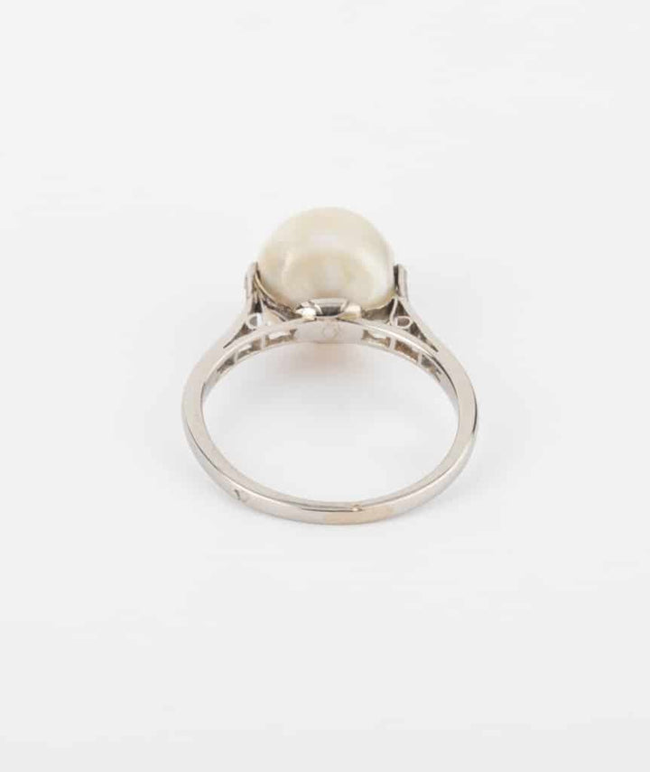 Bague AKOYA dos