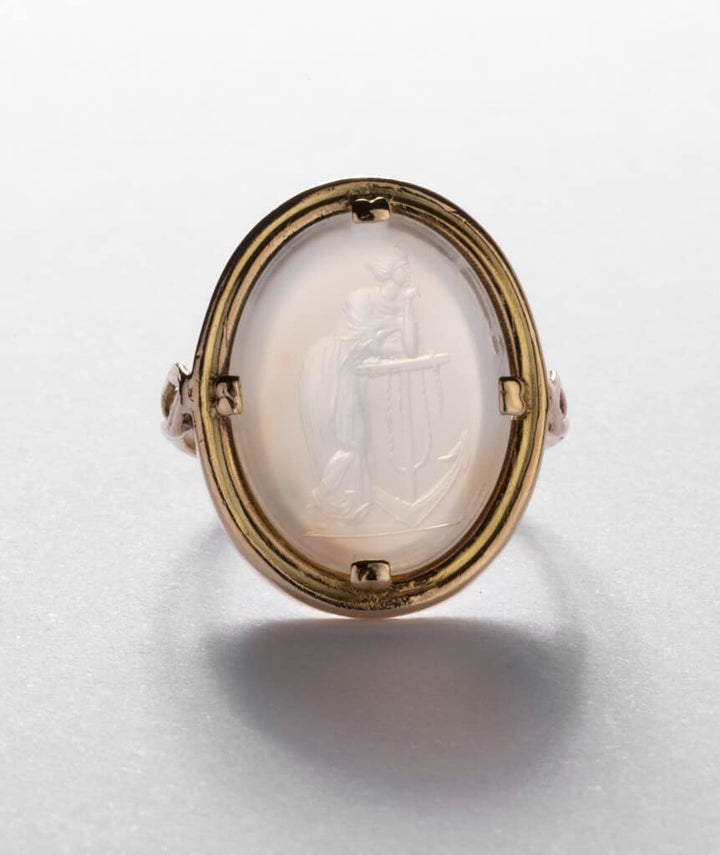 CAILLOU PARIS - Bague intaille calcédoine 2