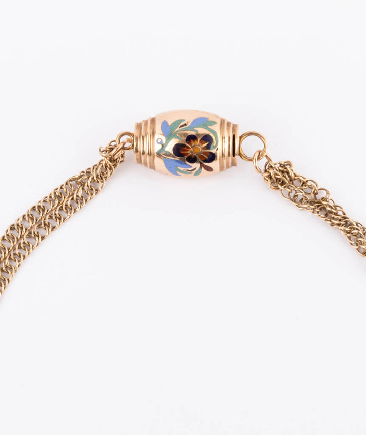 Collier provençal Pansy détail fermoir