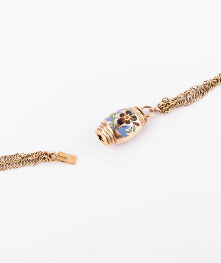 Collier provençal Pansy fermoir ouvert
