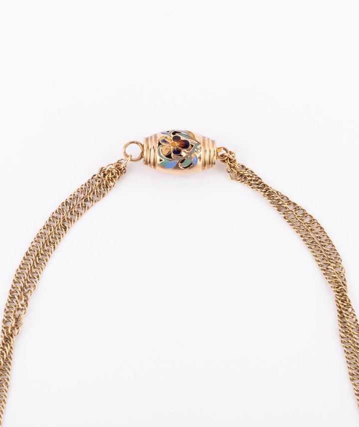 Collier provençal Pansy fermoir
